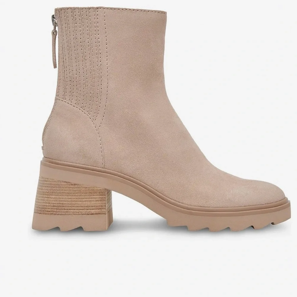 Dolce Vita Tan Ankle Booties - Picture 6 of 8